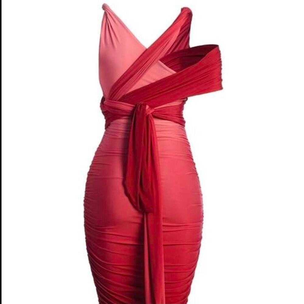 #137 MSRP $93 NWT JLUXLABEL EDGE OF ROMANCE PINK OMBRE MULTI-WAY ♡SIZE L♡ - Picture 3 of 8
